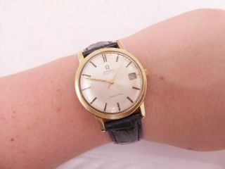 Omega automatic sea master gold plated wrist watch Vintage 7