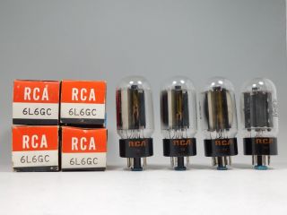 Rca 6l6gc Matched Vintage Vacuum Tube Quad Matching Date Codes Nos (test 100)
