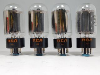 RCA 6L6GC Matched Vintage Vacuum Tube Quad Matching Date Codes NOS (Test 100) 2