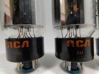 RCA 6L6GC Matched Vintage Vacuum Tube Quad Matching Date Codes NOS (Test 100) 3