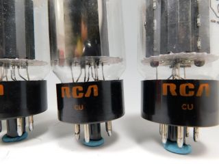 RCA 6L6GC Matched Vintage Vacuum Tube Quad Matching Date Codes NOS (Test 100) 4