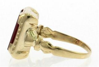 Vintage Ladies Ruby Ring in 14 kt Yellow Gold 4
