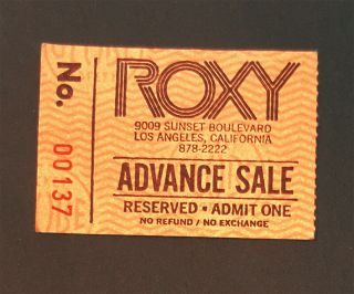 1981 MOTLEY CRUE CONCERT TICKET STUB Dokken Roxy Sunset Strip The Dirt vintage 2