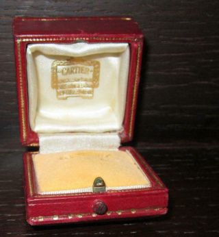 Antique Vintage Tooled Leather Box by CARTIER - For a Ring 3