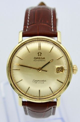 Vintage Omega Seamaster De Ville Date Watch Automatic Men 