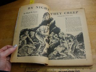 Horror Stories Feb 1935 V1 2 VINTAGE pulp Bondage cvr Hugh B Cave R Zerm Ernst 4