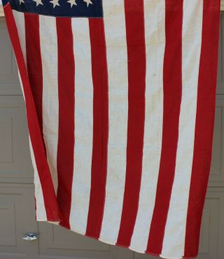 WWII ERA 48 STAR AMERICAN FLAG BANNER STAR STRIPES STAN TEST BUNTING 4 X 6 FT 3