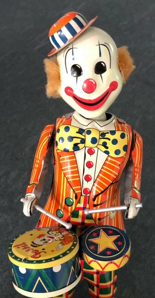 VINTAGE FOSSIL WIND UP CLOWN MADE IN JAPAN BY TK TOYS LIMITED RUN 5000 8
