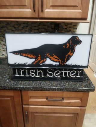 Vintage neon Irish Setter store window sign - - 2