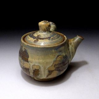 Zh5: Vintage Japanese Pottery Sencha Tea Pot,  Seto Ware