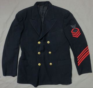 Ww2 Us Navy Aviation Chief Petty Officer Jacket With Bullion Usn Cpo Rate Patch