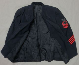WW2 US NAVY AVIATION CHIEF PETTY OFFICER JACKET with Bullion USN CPO RATE PATCH 4