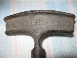 Antique 1895 FE MYERS Hand Foot Pump / Brass Iron Sprayer w/ Hose - Ashland,  OH 3