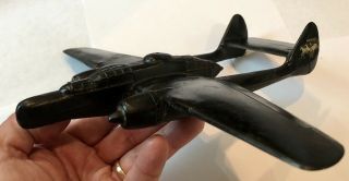 WWII US Air Corps Identification ID Model Black Airplane P - 61 Black Widow 2 - 44 4
