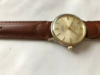 VINTAGE 1960 ' S OMEGA SEAMASTER DE VILLE 34 mm AUTOMATIC MEN ' S WATCH SWISS 12