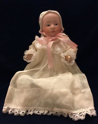 Antique Gebruder Heubach 8 " Jointed Doll Bisque Head Germany Signed 1840 - 1938