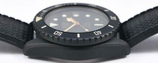 Vintage HEUER Quartz 980.  026 Black PVD Submariner Bamford Style Diver 200m Watch 4