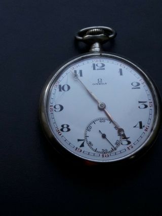 Vintage Pocket Watch Omega; 15 Jewels,  Cal.  40.  6l.  T2.  15p,  Swiss Made