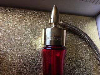 Vintage Mikado Ruby Red & Gold Atomizer Perfume Bottles Japan 8