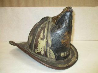 Antique Cairns Leather Fire Helmet
