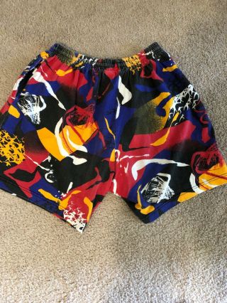 Vintage Nike Jordan Shorts Multi Color Size Large 4