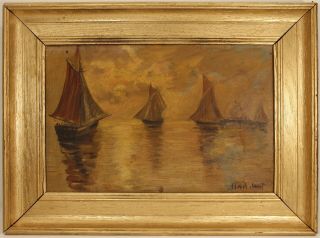 Claude Monet Signed Antique,  Oil Painting On Canvas