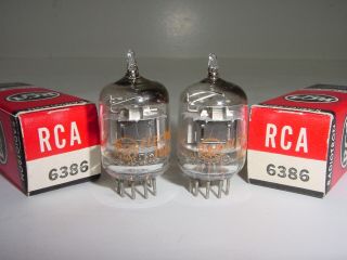 2 Vintage Nos 1962 Rca 6386 Gates Fairchild Urei Compressor Matched Tube Pair