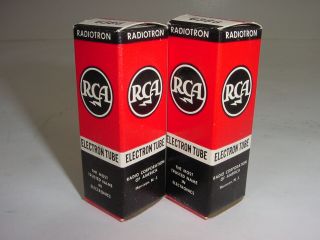 2 Vintage NOS 1962 RCA 6386 Gates Fairchild UREI Compressor Matched Tube Pair 9