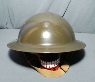 Wwii Canadian Army Mk I Brodie Doughboy Tommy Steel Helmet 1942 Cl/c Glossy