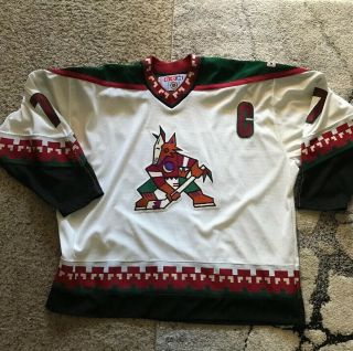 Rare Vintage Keith Tkachuk Phoenix Coyotes Starter Nhl Hockey Jersey Xxlarge Xxl