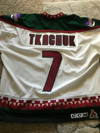 RARE Vintage Keith Tkachuk Phoenix Coyotes Starter NHL Hockey Jersey XXLarge XXL 6