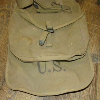 1942 Ww Ii Military Backpack Marked G & R Co.  1942