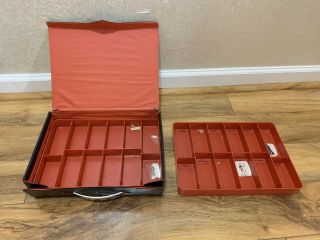 Vintage Star Wars Return of the Jedi Vinyl Action Figure Case & Red Trays Kenner 5