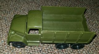 Vintage Marx Plastic Toy Pickup Truck Army Green Very