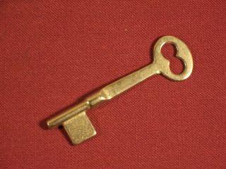 Skeleton Bit Key Vintage / Antique Lock Key Mortise Lock Doors Uncut Ab27