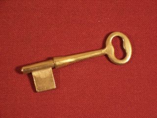 Skeleton Bit Key Vintage / Antique Lock Key Mortise Lock Doors Uncut Ab25