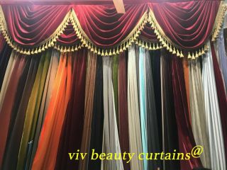 THEATER/STAGE Red Vintage Classic Velvet Curtain Drape 12ft H Sound Proof 2
