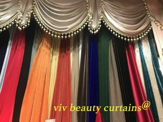 THEATER/STAGE Red Vintage Classic Velvet Curtain Drape 12ft H Sound Proof 3