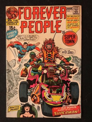 Vintage Dc The Forever People 1,  2,  3,  4,  5,  6,  7,  8,  Full Run 1st Darkseid