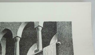 VTG 1955 M.  C.  Escher Concave & Convex Bakker - Baarn Art Print Poster 6