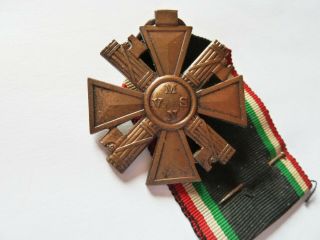 Italian Fascist Mvsn Cross Medal Croce Fascista Milizia Medaglia Fascio Cc.  Nn