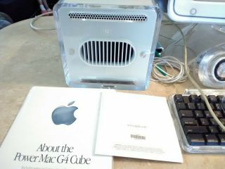 Apple Power Mac G4 Cube 450mhz VINTAGE Moniter Speakers Power Supply 2