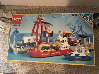 Lego 6542 Nautica Launch & Load Seaport Box & Manuals Complete Vintage