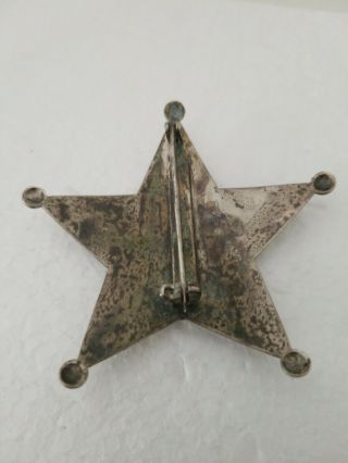Vintage,  antique named Lincoln County Mexico sheriff ' s badge 3