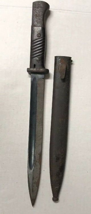 Vintage E.  U.  F Horster Bayonet W.  K.  O.  1940 W/ Scabbard 6479 Rare Find