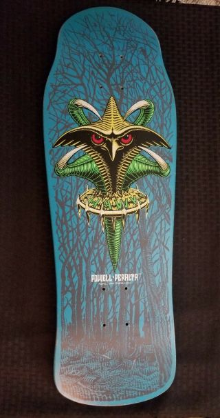 Powell peralta skateboard Tony Hawk Turquoise RARE 1988 Bones brigade 2