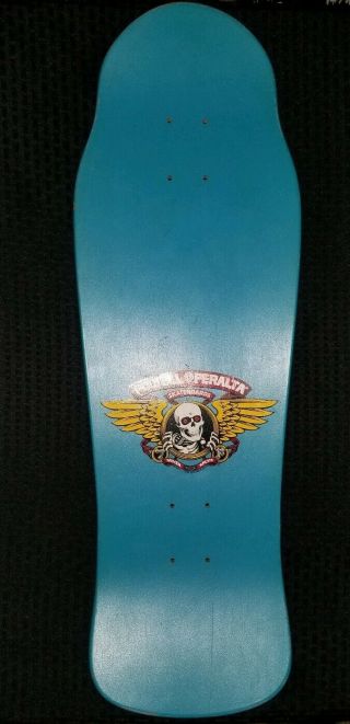 Powell peralta skateboard Tony Hawk Turquoise RARE 1988 Bones brigade 8
