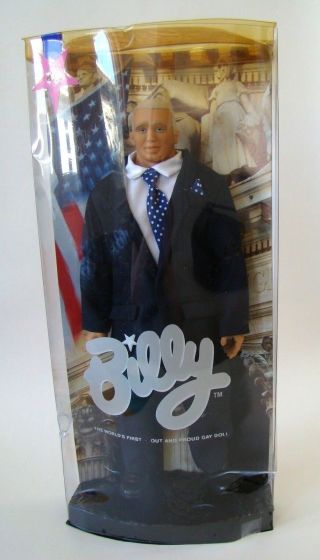 Billy Gay Doll Wall Street Totem Blonde Suit Shirt Tie Boots