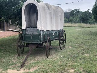 Antique Horse Drawn Covered Wagon - Needs Work