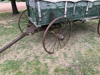 Antique Horse Drawn Covered Wagon - Needs Work 4